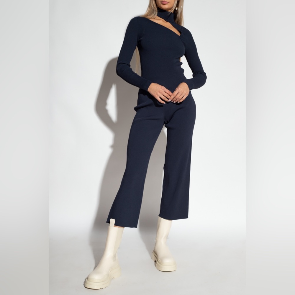 Cult Gaia Kristin Knit Top XS Navy